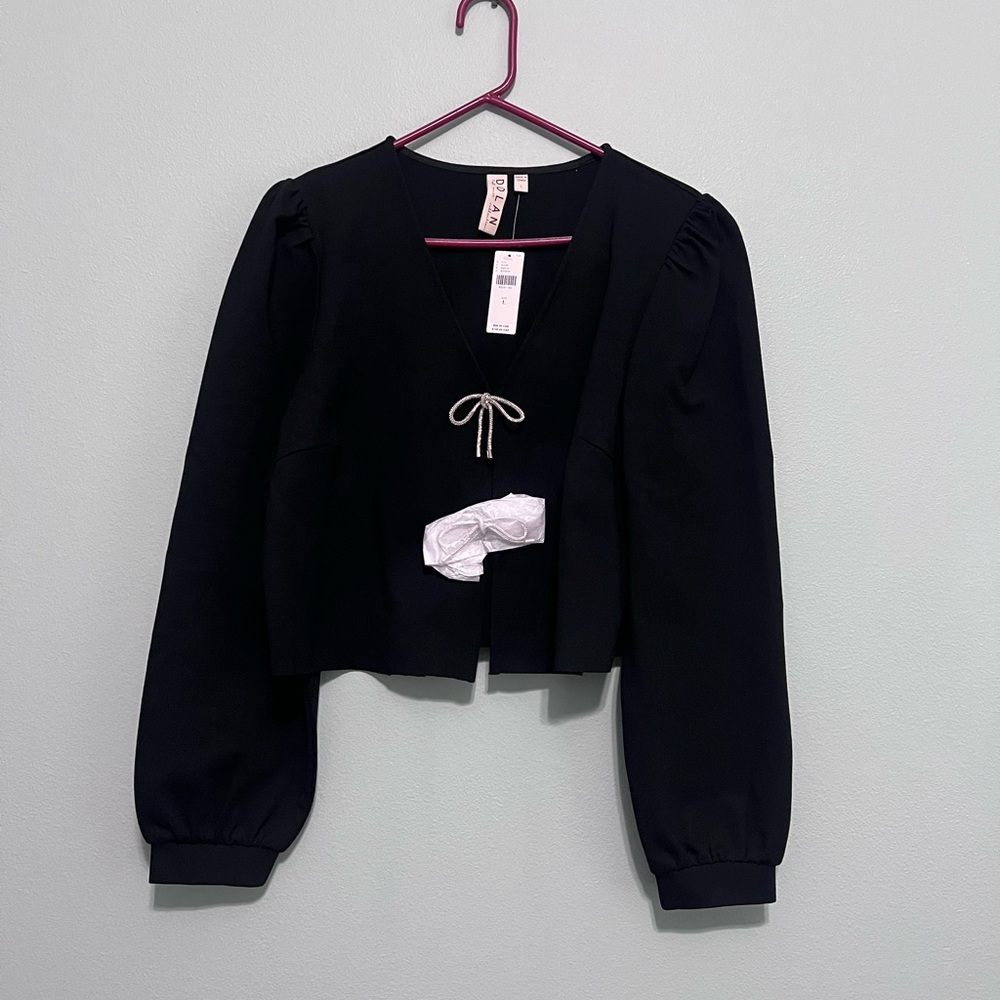 Dolan Black V-Neck Top